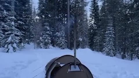 Camping in 🌨️❄️