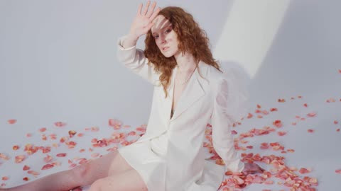 Incredibly hot woman in complete silence