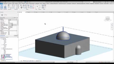 Mosque Design In Revit Architecture dome شرح القبة في الريفيت المعماري