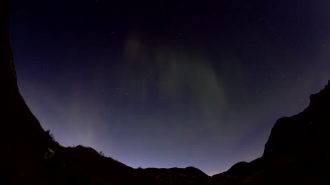 Aww,Yellow northern lights in Norway