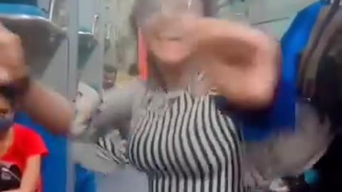 Girl Dance In Train