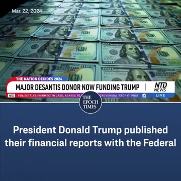 Major DeSantis Donor Supports Trump