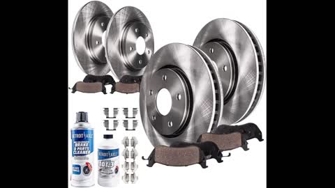Review: Detroit Axle - Front & 10.32" Rear Drilled Slotted Disc Rotors + Ceramic Brake Pads Rep...