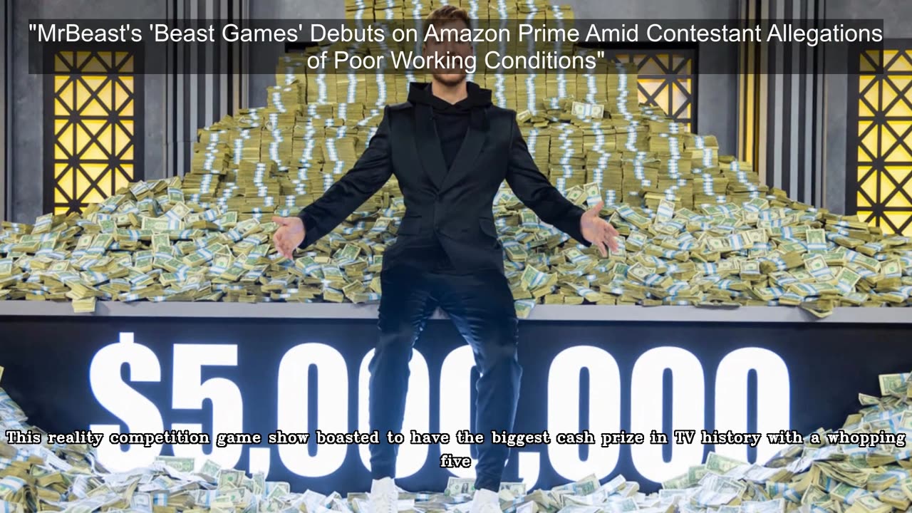 MrBeast's Amazon competition show, Beast Games has Poor Working Conditions Allegations
