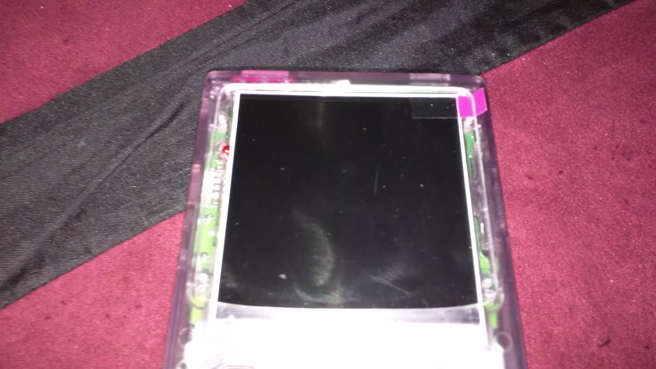 Gameboy color screen protector diy