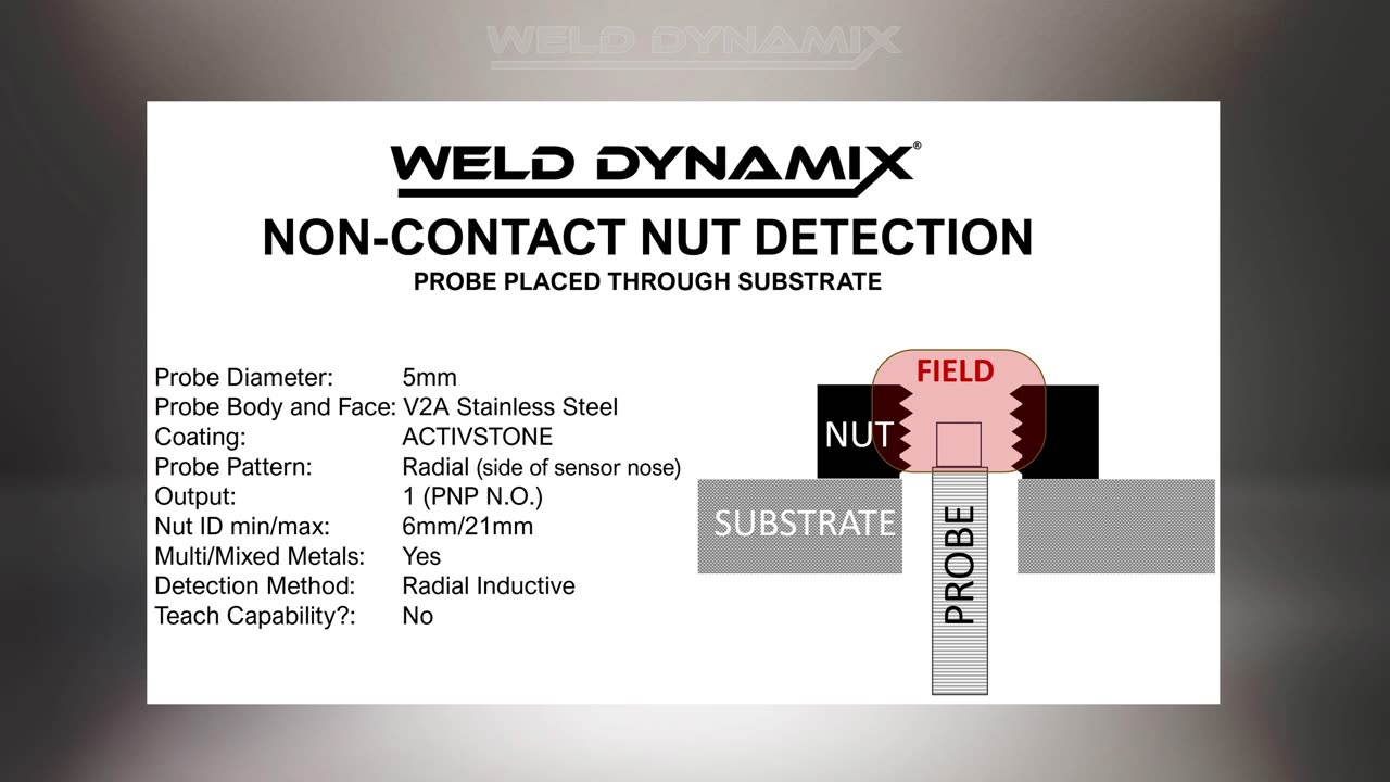 Weld Dynamix - Probe Placed Through Substrate - (Non-Programmable 5mm Probe)