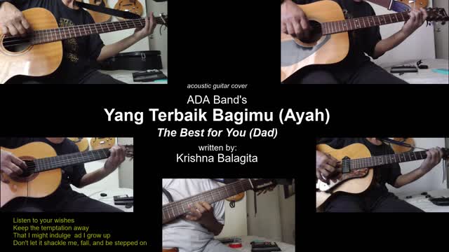 Guitar Learning Journey: "Yang Terbaik Bagimu, Ayah (The Best for You, Dad)" vocals cover