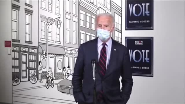 Biden Not “Wearing ”Mask Properly in his Interview