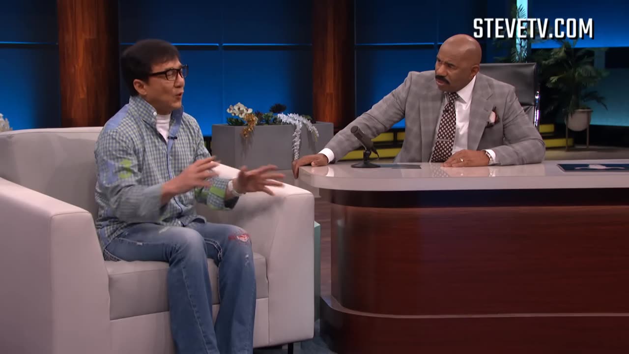 Steve Harvey Finds the Hole in Jackie Chan’s Head