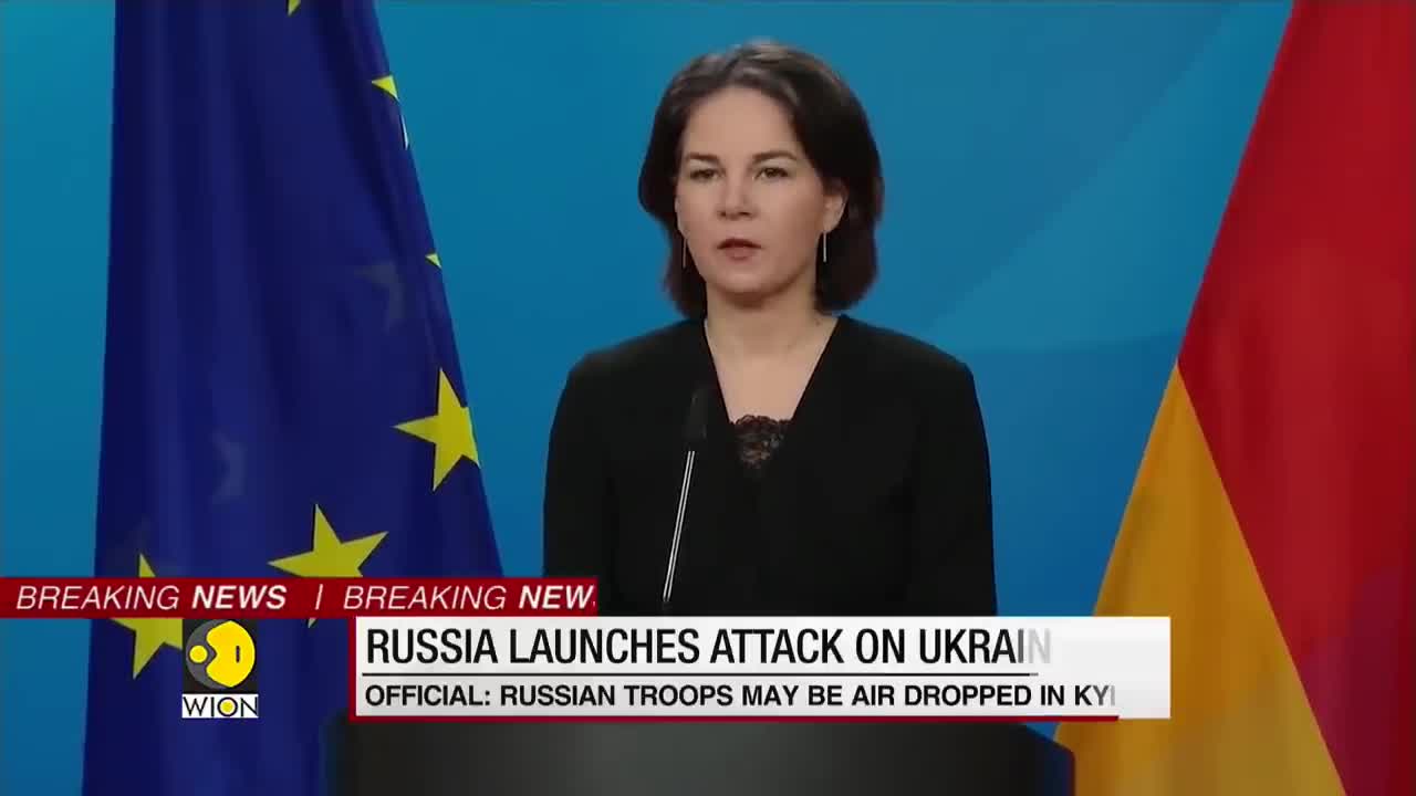 German foreign minister Annalena Baerbock slams Russia for its aggression agains