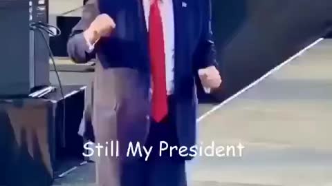 Trump dances at rally.