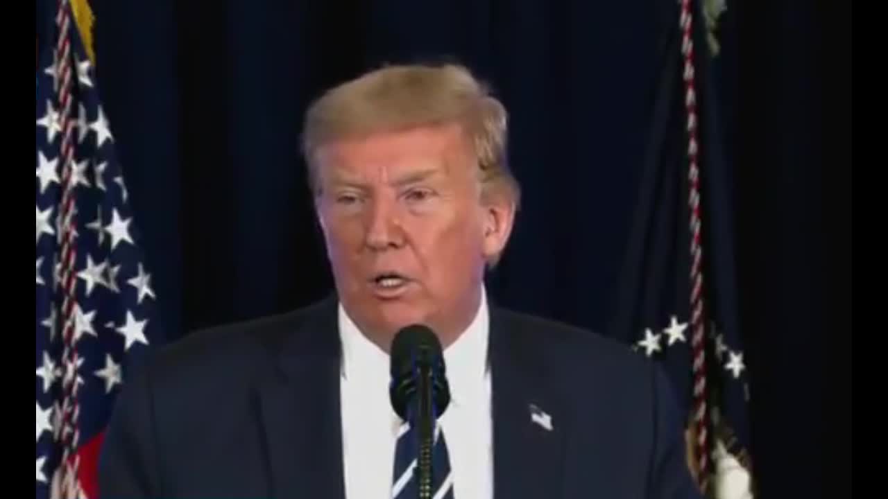 Trump Mocks Reporter: "It's A Peaceful Protest" Regarding People Not Wearing Masks