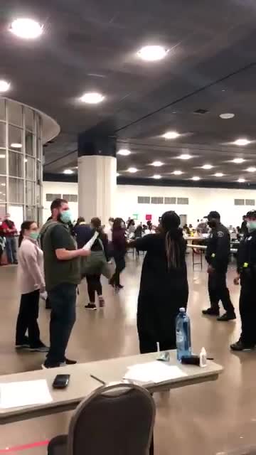 Republican poll watchers not allowed.