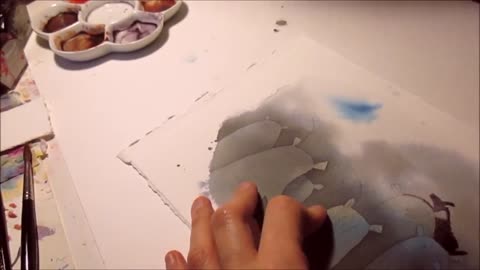 See the master's watercolor process