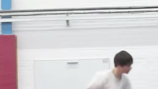 Double backflip off tall platform