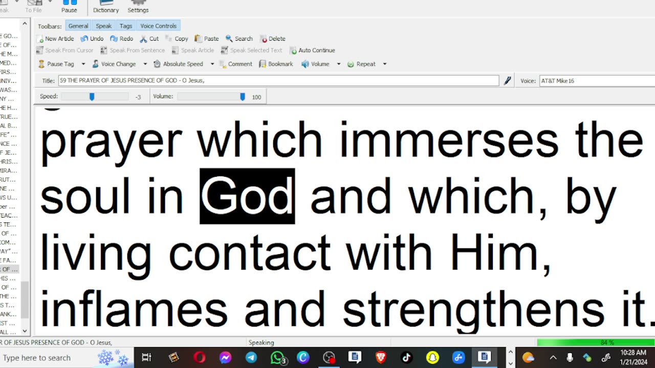 59 THE PRAYER OF JESUS