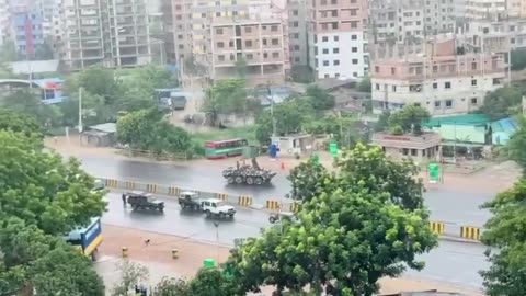 Helicopter fire on Bangladesh student protests 2024