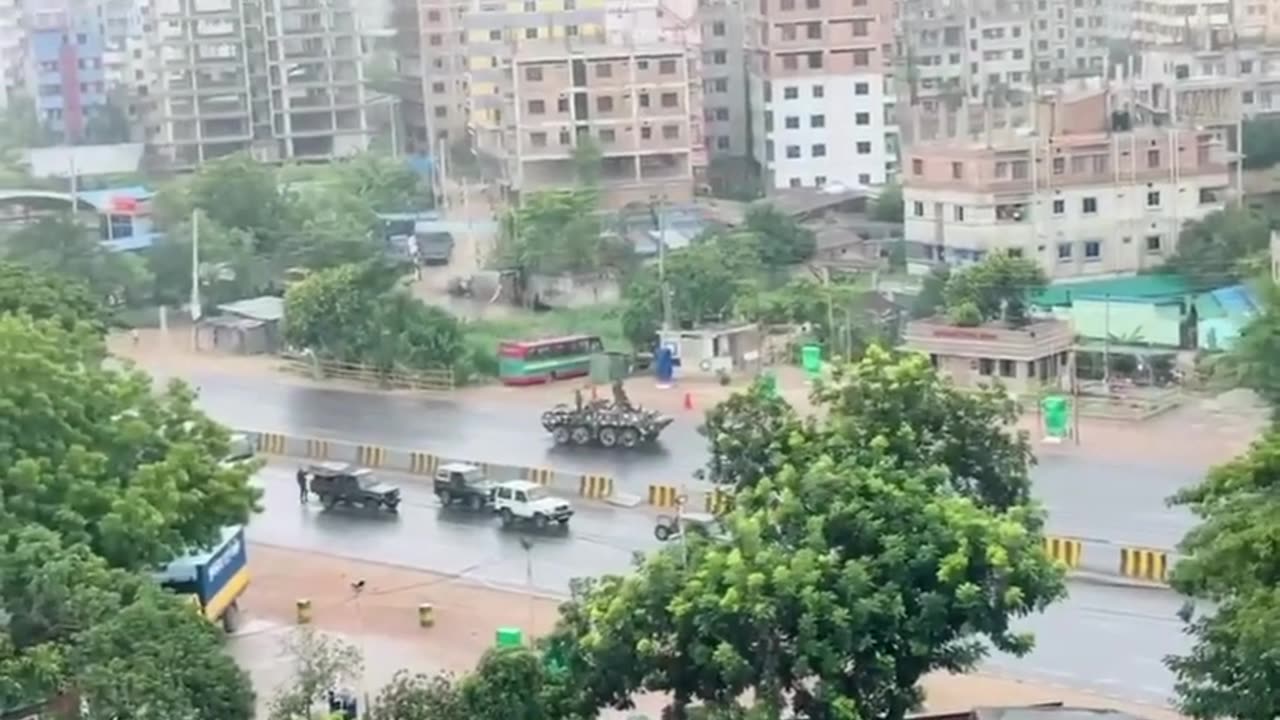Helicopter fire on Bangladesh student protests 2024
