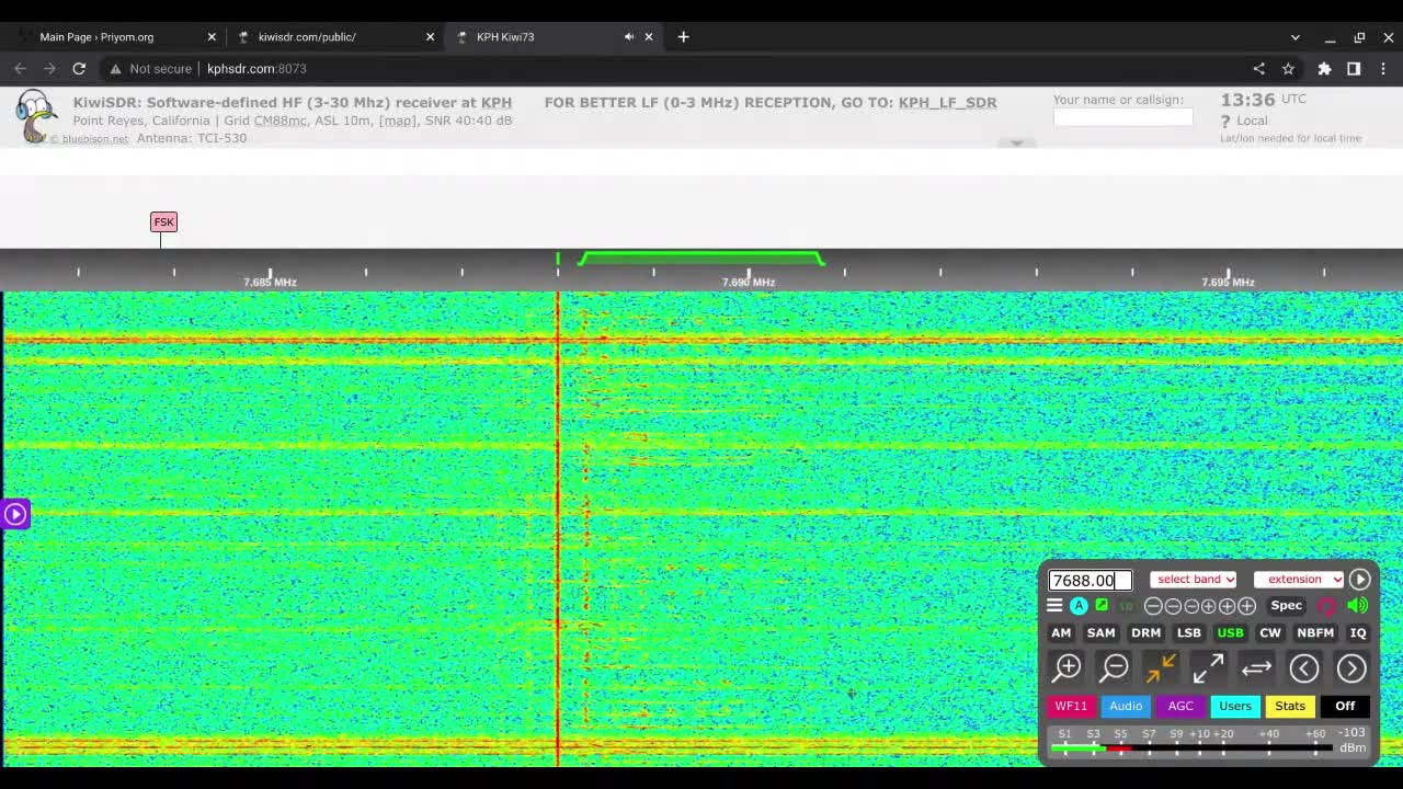 V13 New Star Broadcasting 07/12/2022 1330 UTC 7688kHz