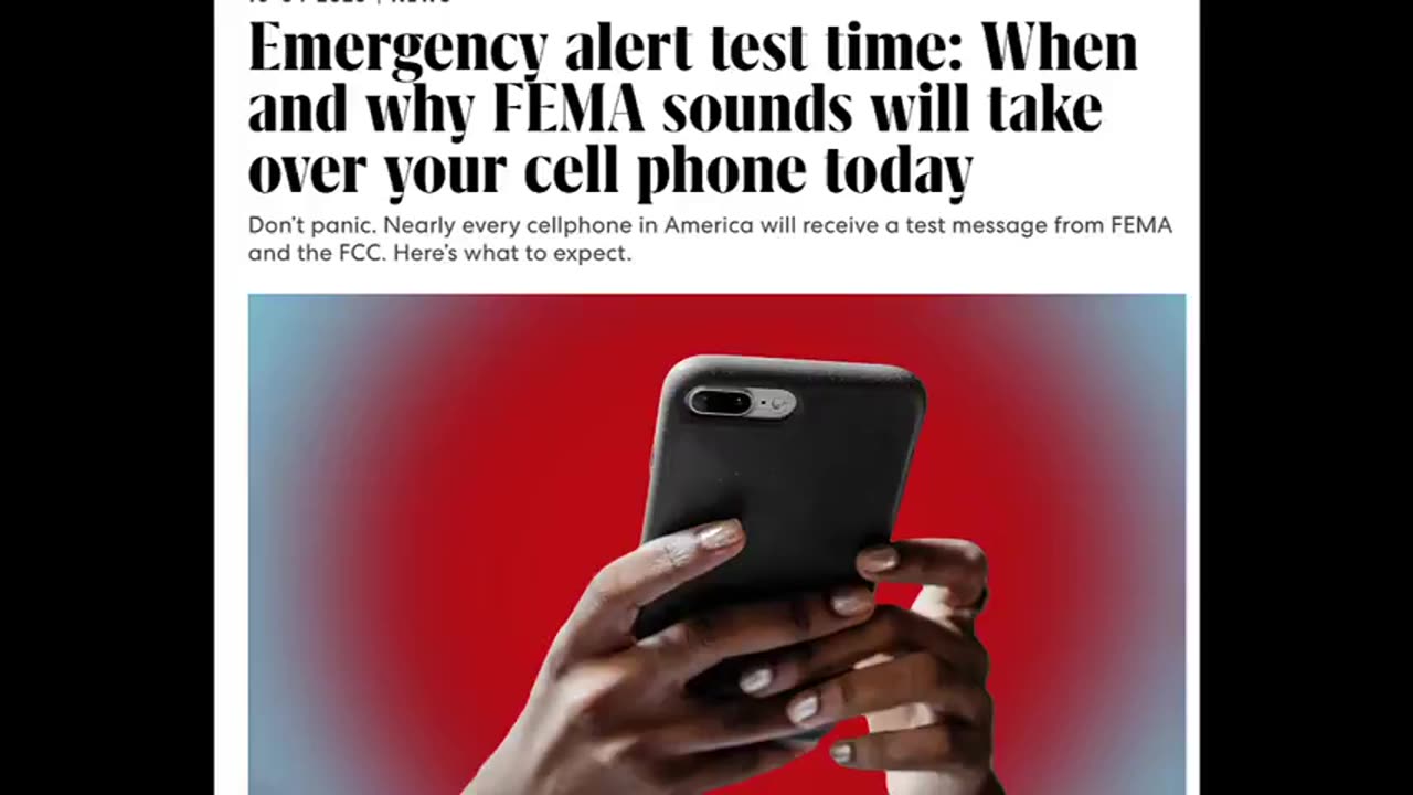 CELL PHONE FREQUENCY EXPLOSION'S JUST HAPPENED! NEXT WILL BE THE EMERGENCY ALERT TEST FOR CIVILIANS!