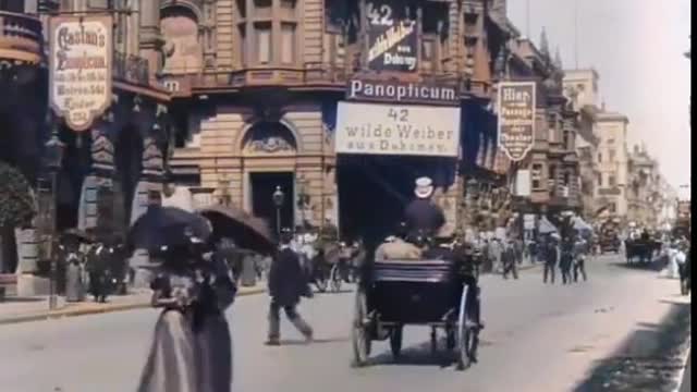 A street in Berlin, 1896