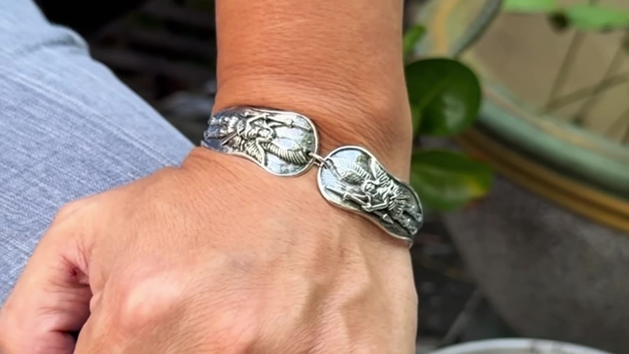 Archangel Michael Sterling Silver Cuff – A Gift of Protection