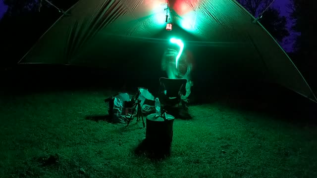 Nightlapse. Under a tarp. Wildcamping Dartmoor. GoPro