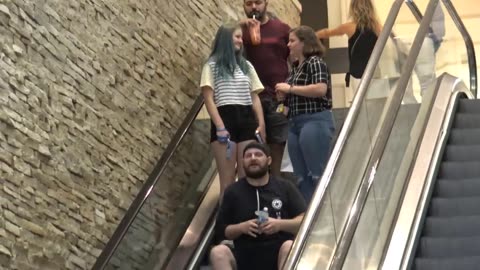 WET FART Prank on the ESCALATOR!!