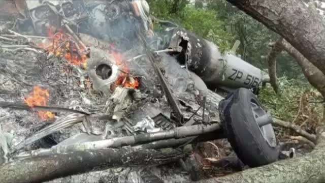 Indian Defense Staff Bipinravat died in a crash on the 8th