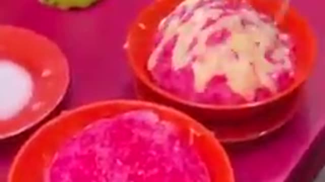 Street Food - Mixed fruit ice dessert