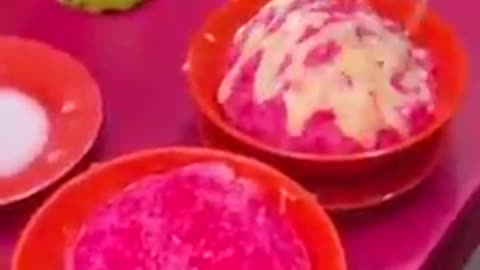 Street Food - Mixed fruit ice dessert