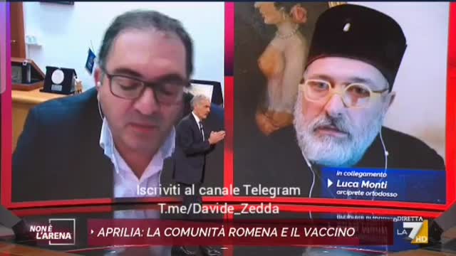 Arciprete ortodosso da Giletti: Patriarca ortodosso e Papa Francesco sono satanisti