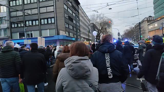 Düsseldorf Demonstration gegen die Impfpflicht und für unsere Grundrechte