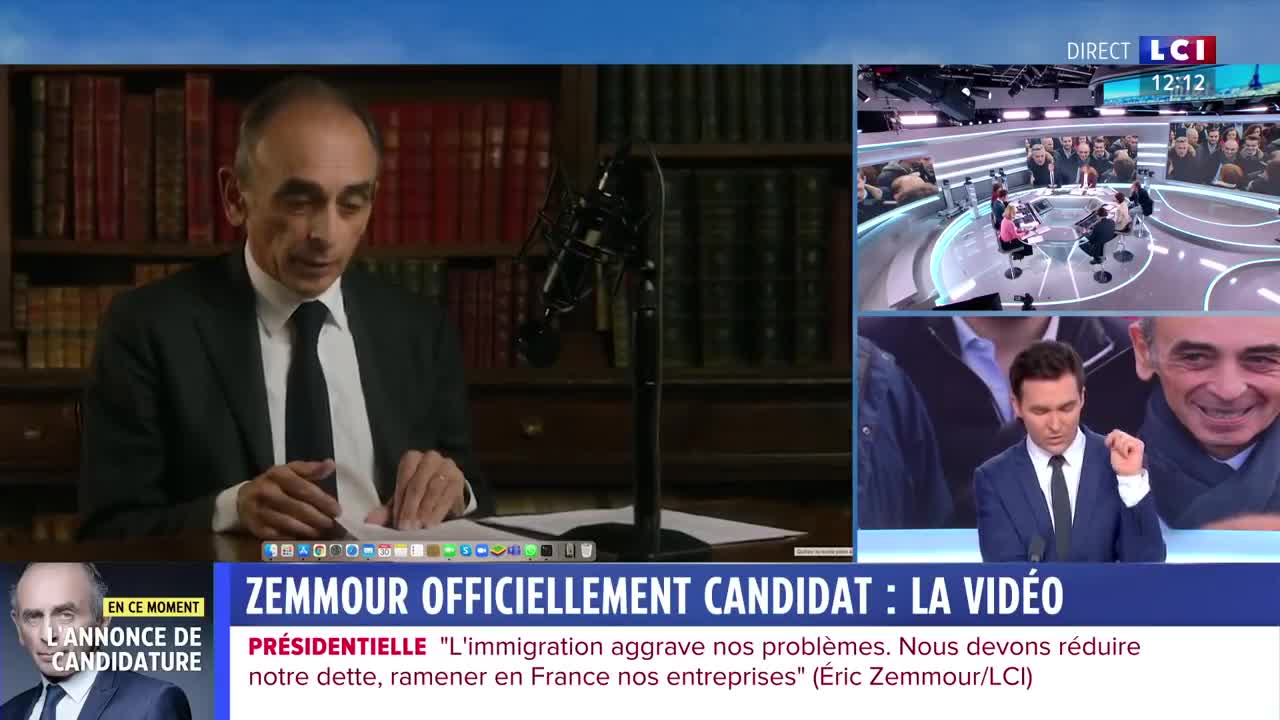 ZEMMOUR OFFICIELLEMENT CANDIDAT _ LA VIDÉO