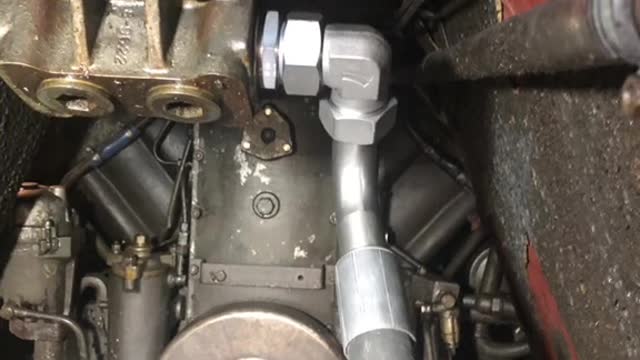 Changing Metroc fine threaded metal pipe over to hose.