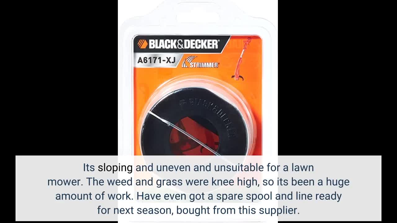 Black+decker vollautomatische einzelfadenspule(für rasentrimmer 10 m länge, 1,5 mm fadendurchmesser)