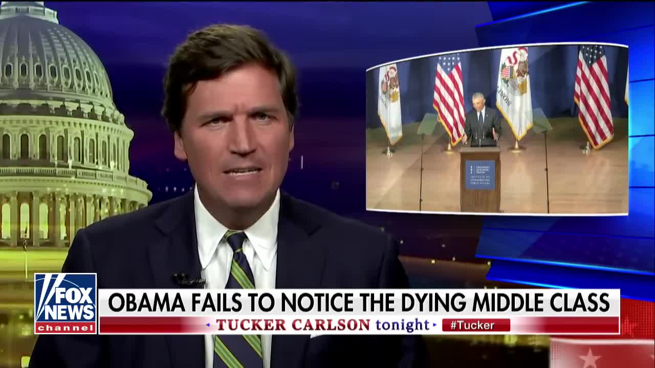 Tucker: Uhblaaahma gets severe Trump Derangement Syndrome. 2018