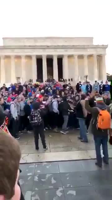 Native American Thug harasses kids