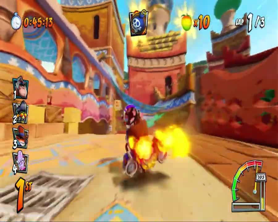 Crash Team Racing Nitro Fueled - Desert Cup Nintendo Switch Gameplay