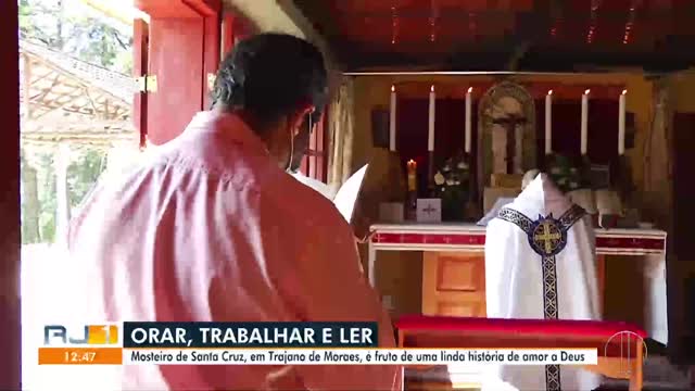 Reportagem na Globo sobre o Mosteiro de Trajano (Parte 1)