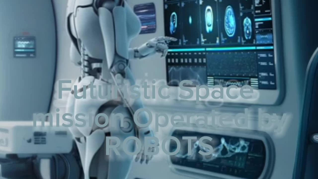 Futuristic Space station operated by Robots NASA and Space X Mission 2050