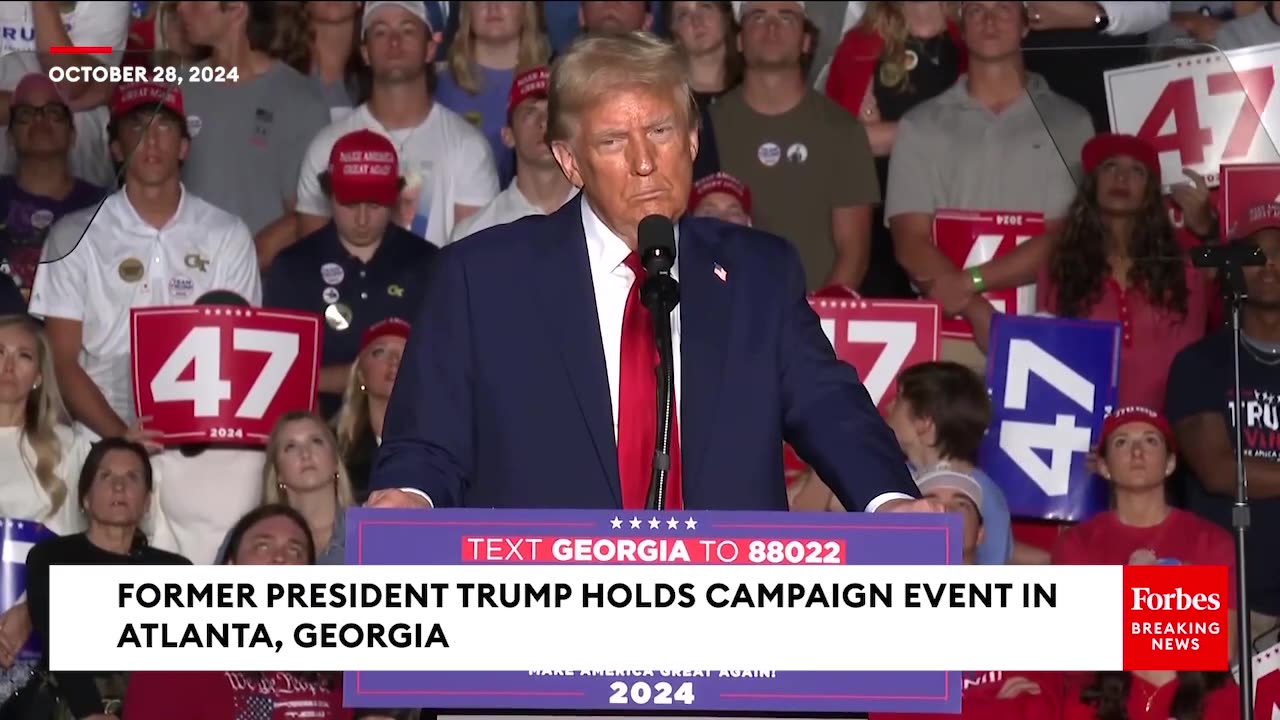 FULL EVENT- Trump Lambasts 'Very Incompetent Person' Kamala Harris At Rally In Atlanta, Georgia