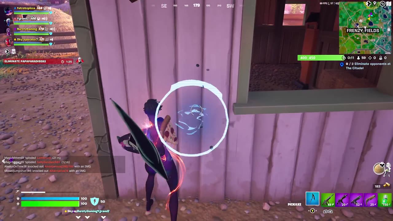 Bender's Raygun killed us in the muddy jungle #15 Fortnite Squads YgrandZ Bursty Sky