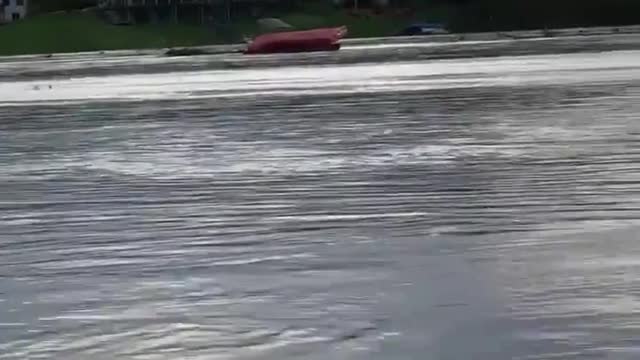 Flooding at Sanford Lake in Michigan causes massive damage