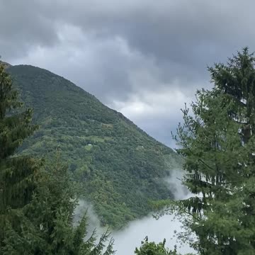 Clouds over the mountains