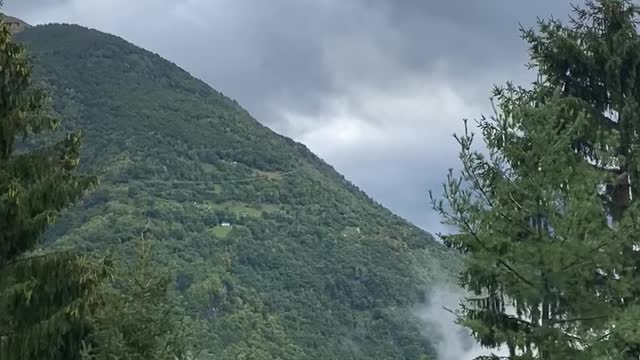 Clouds over the mountains