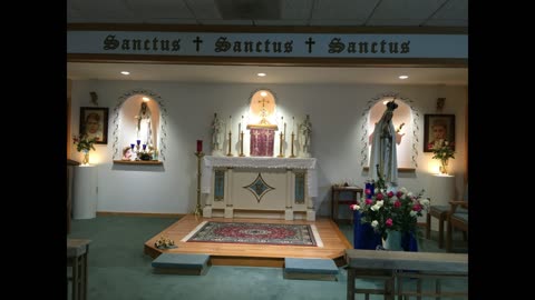 He is for us the model of Eucharistic Adoration and Reparation
