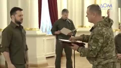 Today's video of my 2014-2015 comrade, now a brigade commander Lt. Col. Pavlo Fedosenko receives the