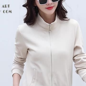 2024 Spring Autumn Women's Jacket Cotton Plus Size