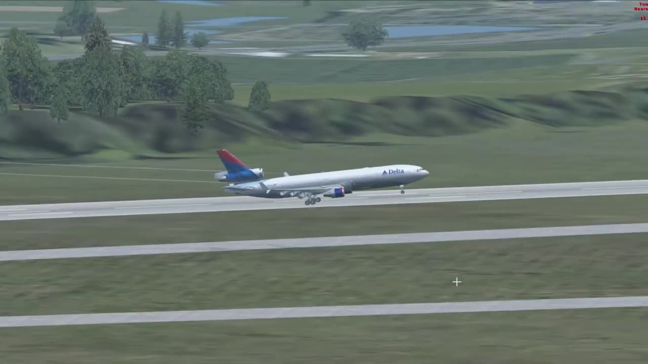 FSX - Historic Delta MD-11 landing at Dallas (KDFW) - The Delta Virtual